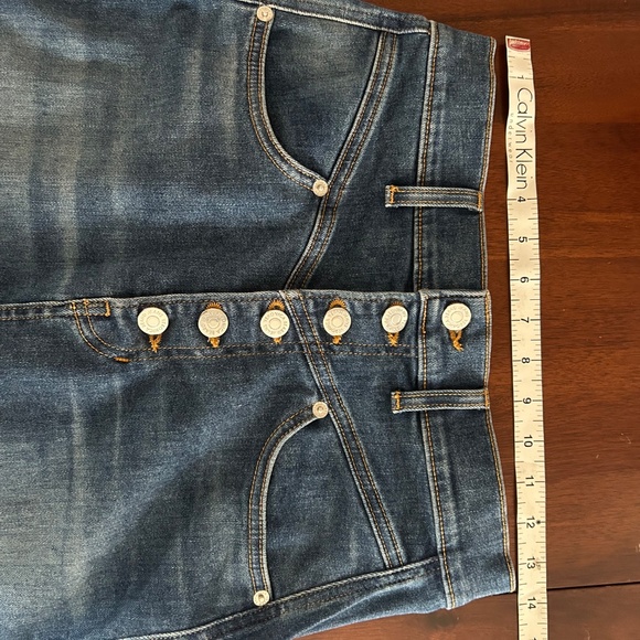 Veronica Beard Herron Denim Midi Skirt Astro Women's Size 4 - Picture 6 of 8